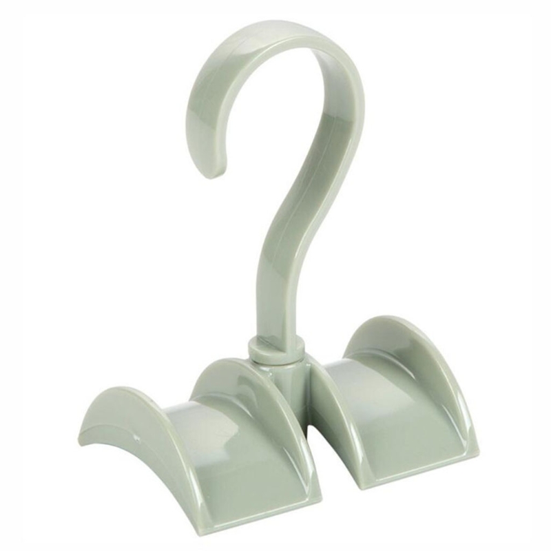 60 Degree Rotating Hanger Bag Handbag Wardrobe Organizer Hanging Rack Belt Tie Holder for Home Bedroom Dormitory Closet: Green