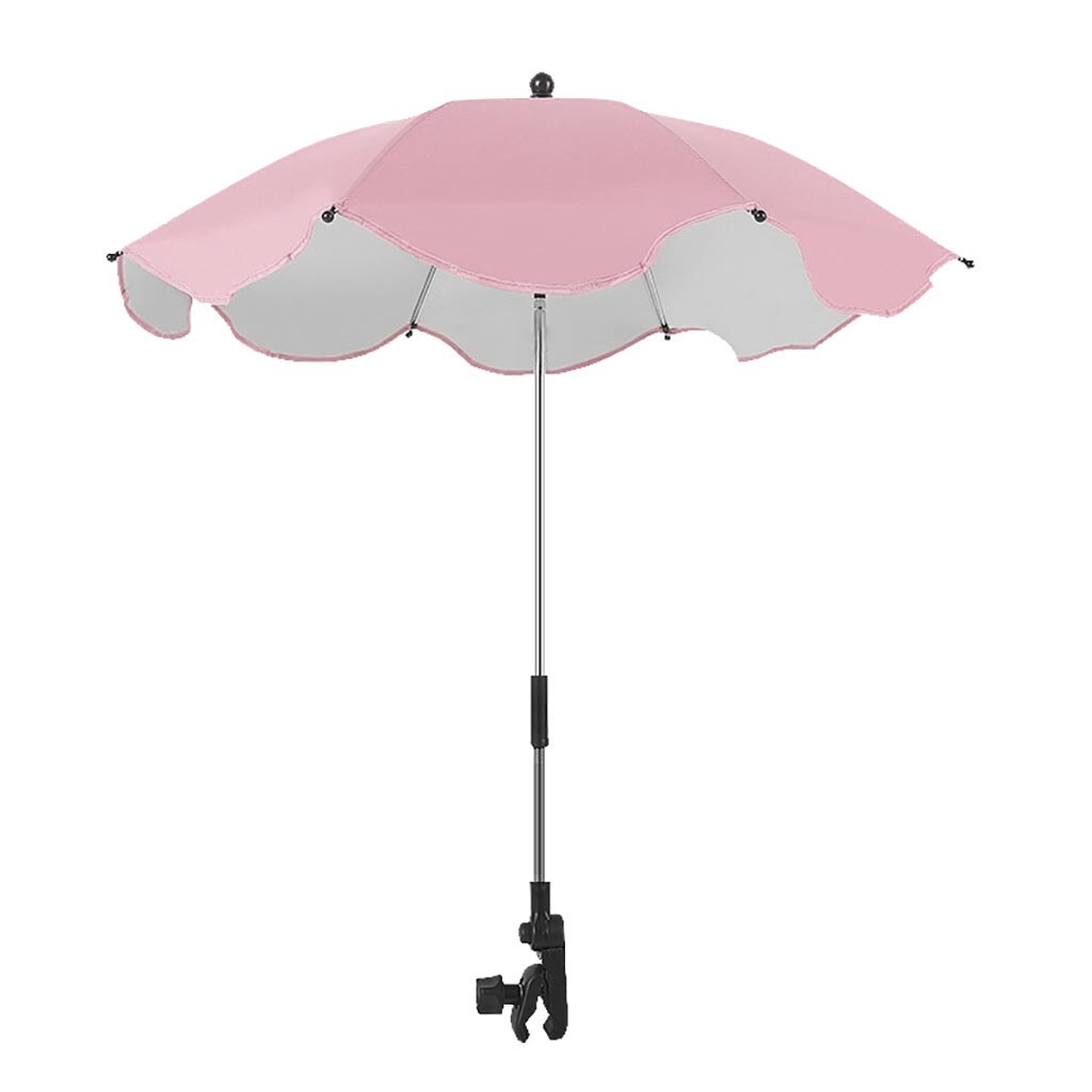 Universal baby barnevogn paraply skygge paraply uv parasol til klapvogn klapvogn ren farve paraplyer udendørs regnudstyr: 3