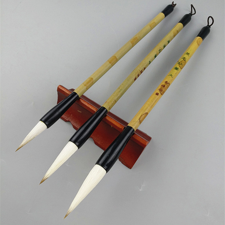 Pinceau sumi-e de calligraphie chinoise, 3 pièces, Jian Hao, pinceau de peinture chinoise, stylo de pratique d&#39;encre, Tinta, débutant en calligraphie chinoise