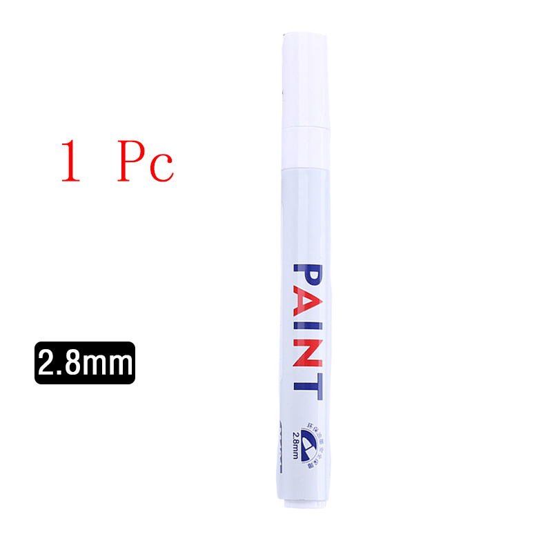 White Marker Pens 0.8/1/2/2.8/5mm Oily Waterproof White Gel Pen DIY Graffiti Sketching Markers Stationery Wrting School Supplies: Mixed Color