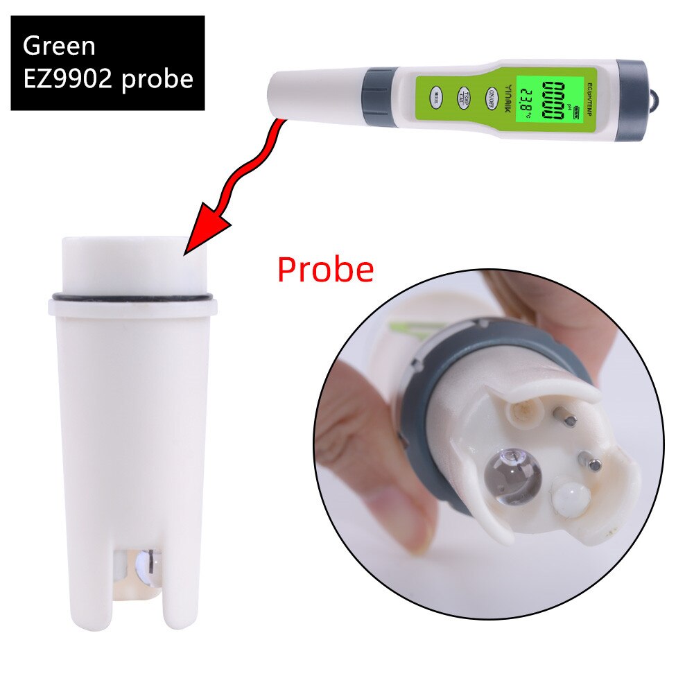 Replacement Glass probe Electrode for digital 7 IN 1/5 IN 1/3 IN 1 tds ec ph ORP temp tester 40% OFF: Green EZ9902 probe