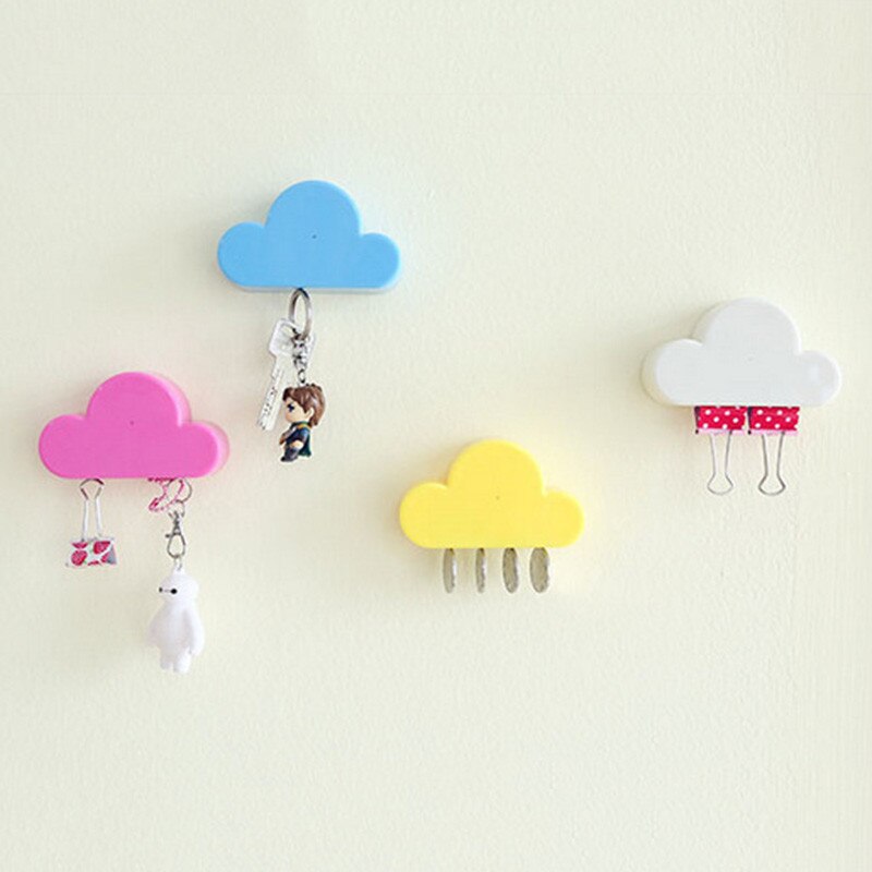 Home Storage Holder White Cloud Shape Magnetic Magnets Key Qualified Novelty