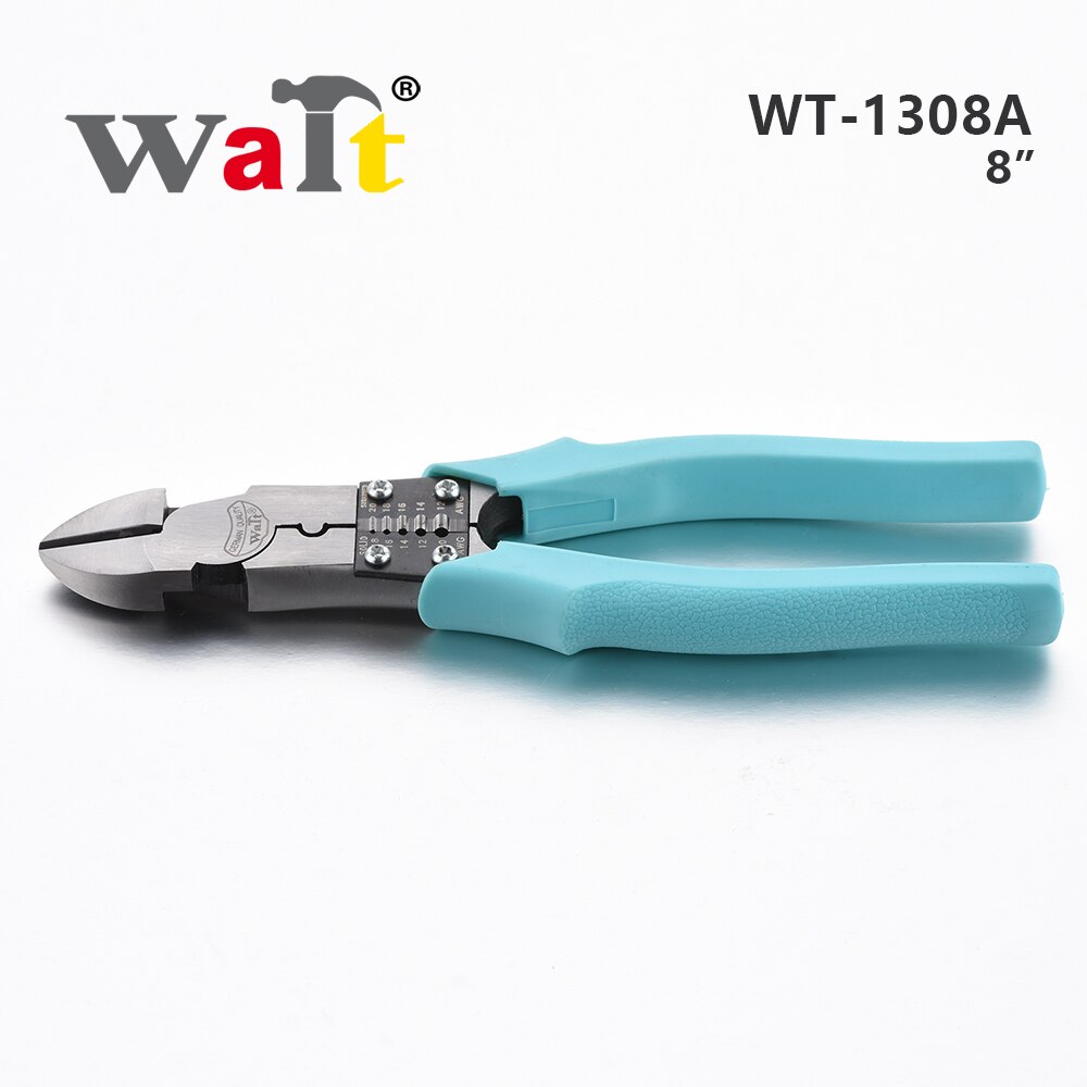 Wacht 8 inch multifunctionele diagonale tang chroom-vanadiumstaal striptang krimptang industriële kwaliteit arbeidsbesparende tang