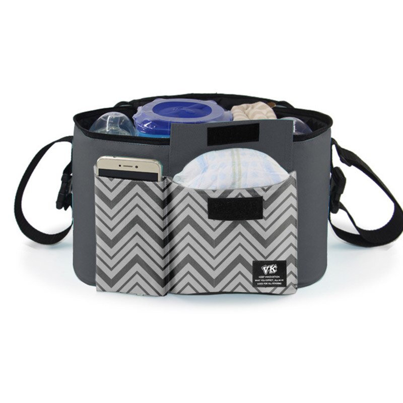 Baby Diaper Bags Nappy Bags For Stroller Organizer Mummy Diaper Bags Hanging Carriage Waterproof Pram Buggy Cart Bottle Bag
