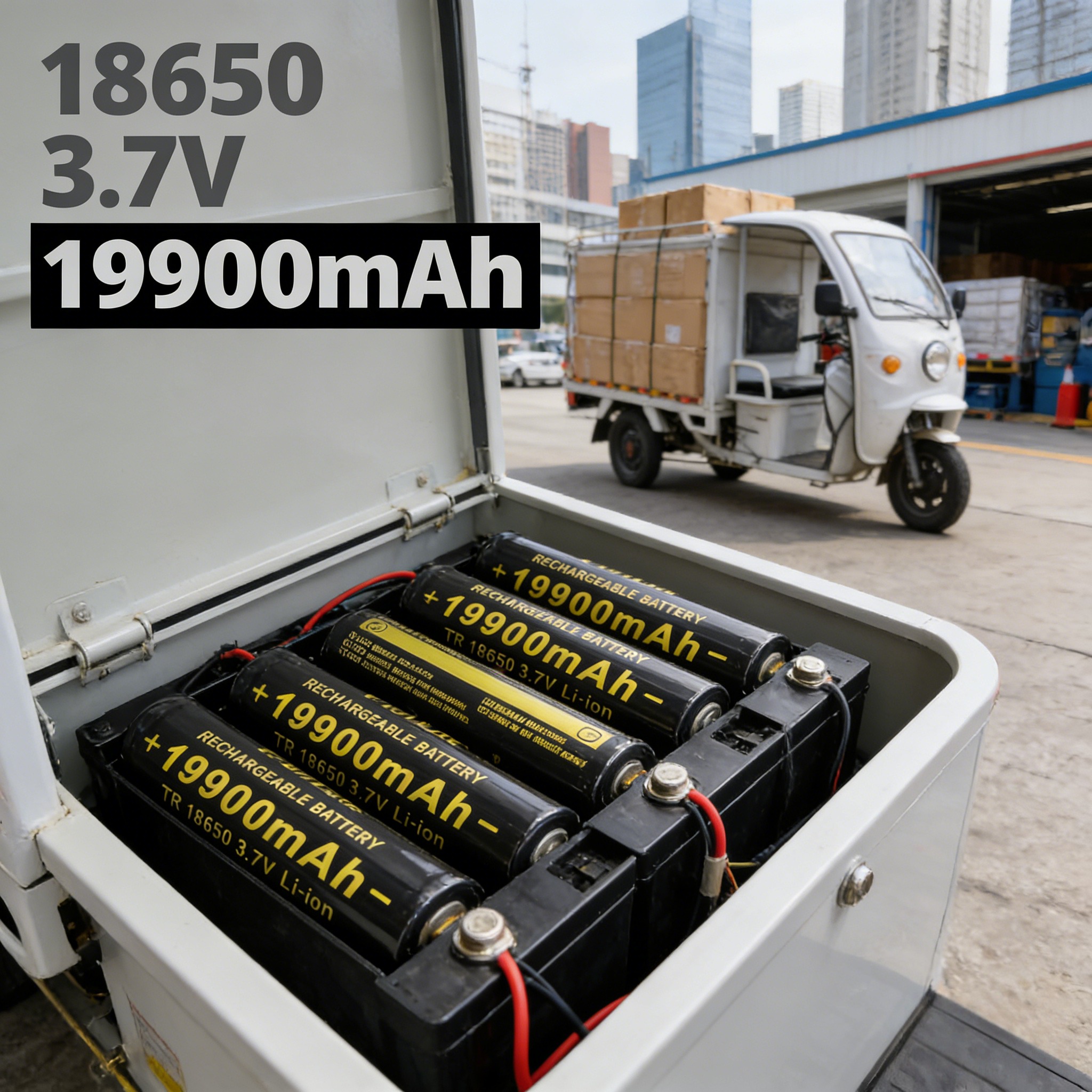 Batterie au lithium rechargeable 18650 | 3,7 V 19900 mAh 100% neuf, parfait pour les lampes de poche et les outils électriques
