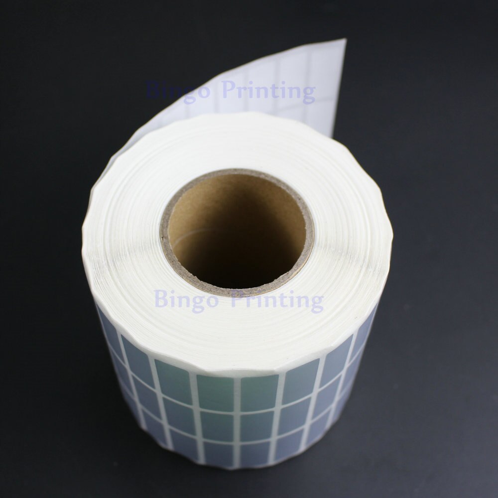 Sticker label 25*10 mm 10000pcs/Roll Thermal Transfer Silver PET Label Waterproof Tearproof Oilproof Barcode Label