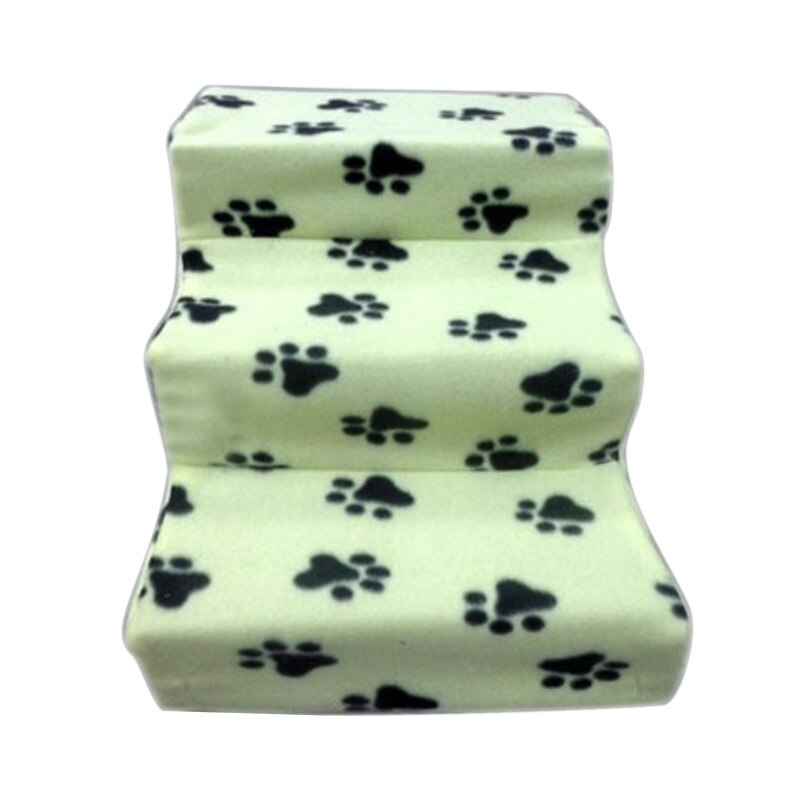 Heypet huisdier hondentrap 3 treden ladder klein hondenhok voor puppy katten huisdier trap antislip verwijderbare puppy honden bed trap: Lichtgroen
