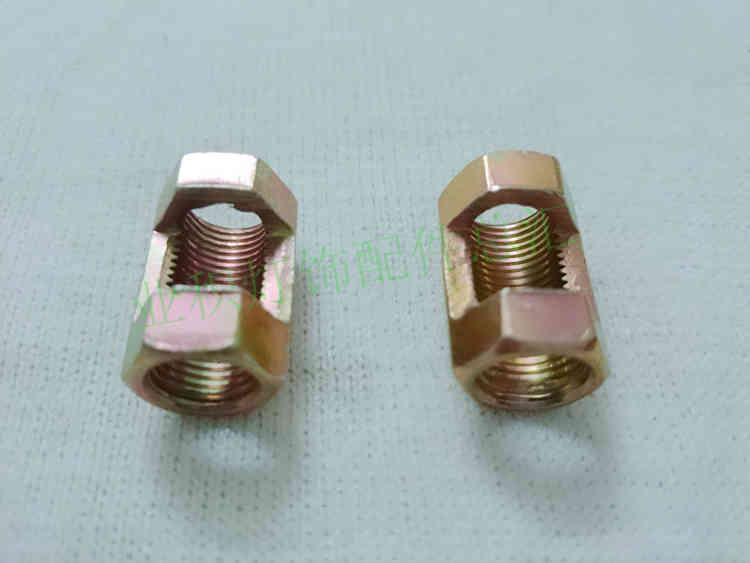 Grote holle moer gezamenlijke Open moer tand buis transfer zes hoeken opening moer moer tand buis adapter verlichting accessoires DIY