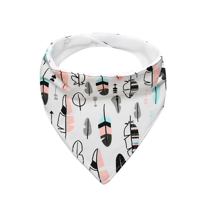 Baby Bibs Burp Cloths Printed Dribble Triangle Waterproof Bibs Breastplate Baby Cotton Bandana Drool Bibs Feeding Saliva Towel