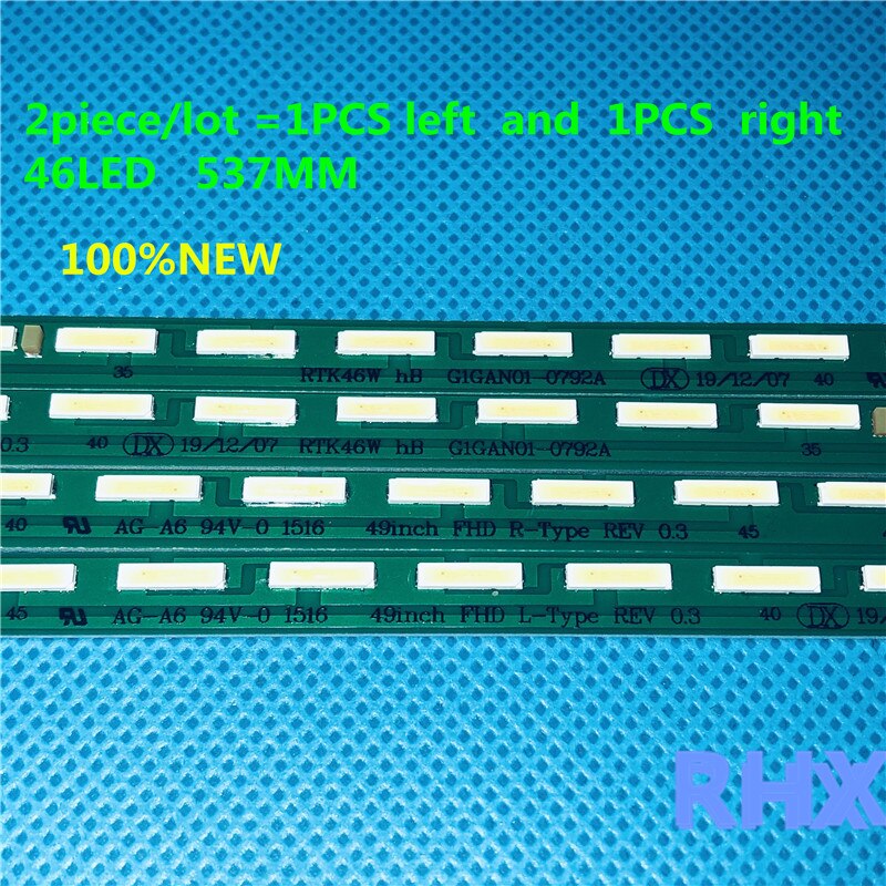 2 Stuk/partij Voor 49LF5400 MAK63267301 Lcd Tv Backlight BarG1GAN01-0791A G1GAN01-0792A