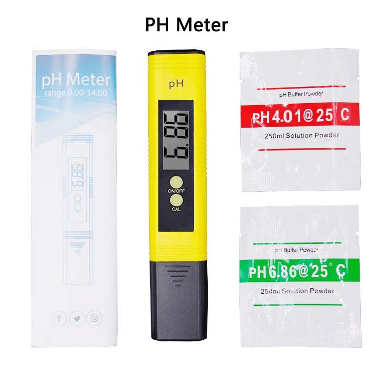 Digitale Ph Meter Zuurgraad Tester Water Test Tool Waterdichte Zuiverheid Monitor 0.01 Ph Detector Voor Aquarium Pool