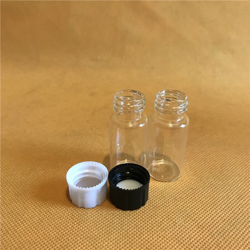 10 pcs 10 ml Helder Glazen Schaal Sample Flesjes 10 ml Glazen Flessen Met Schroefdop Sampling Fles