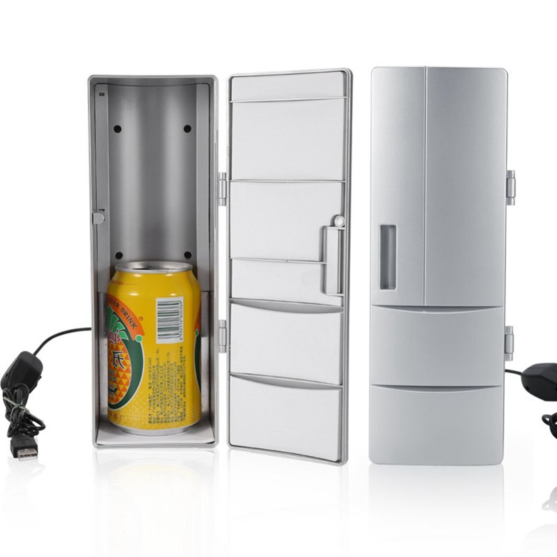 Kühlschrank Mini Usb Kühlschrank Mit Gefrierfach Dosen Trinken Bier Kühler Wärmer Reise Kühlschrank Kühlbox Auto Büro Verwenden Tragbare