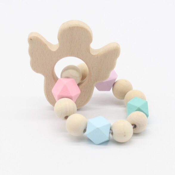 Wooden Baby Bracelet Animal Shaped Jewelry Teething For Baby Toy: Cactus