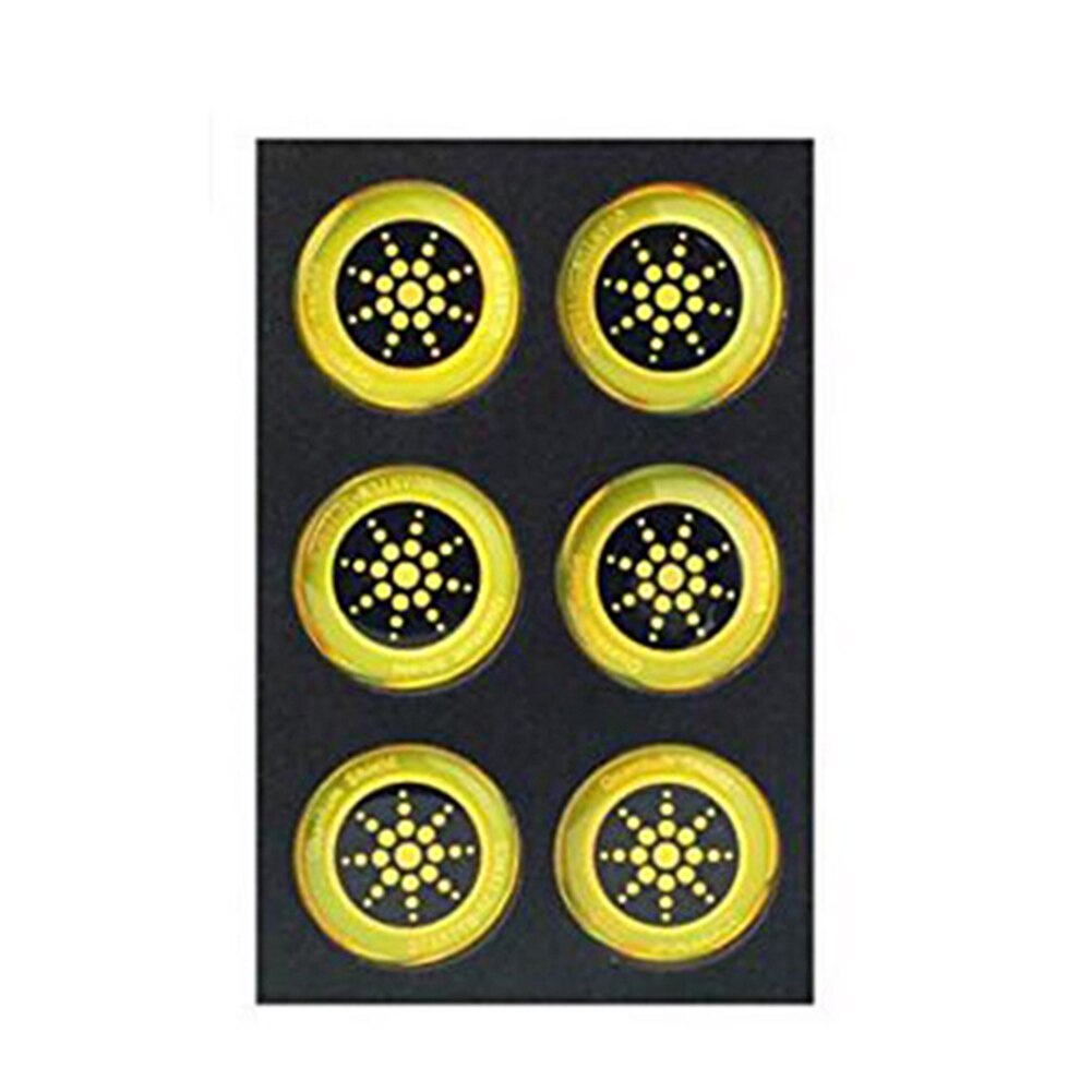 1/6/10 Pcs Radiation Shield Cell Phone Anti-Radiation Sticker Protection for Mobile Phone DOM668: 6 PCS Gold C