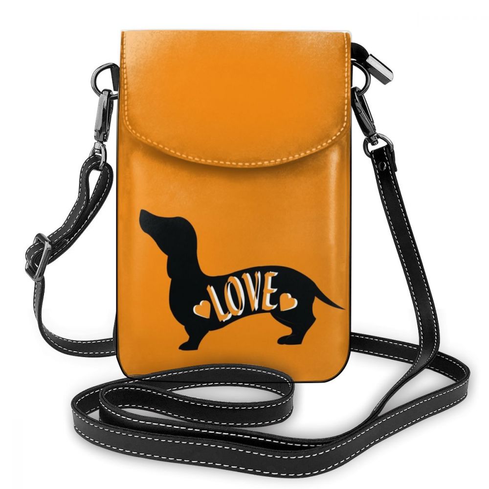 Oranje Schoudertas Oranje Cocktail Celestial Lederen Tas Multifunctionele Student Vrouwen Tas Patroon Crossbody Purse: Love Is A Dach