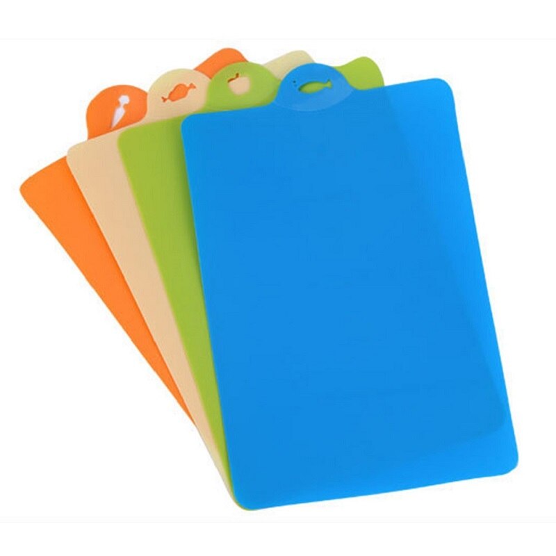 Plastic Cutting Board Food Classification Board Outdoor Camping Vegetables Fruits Meat Bread Cutting Board