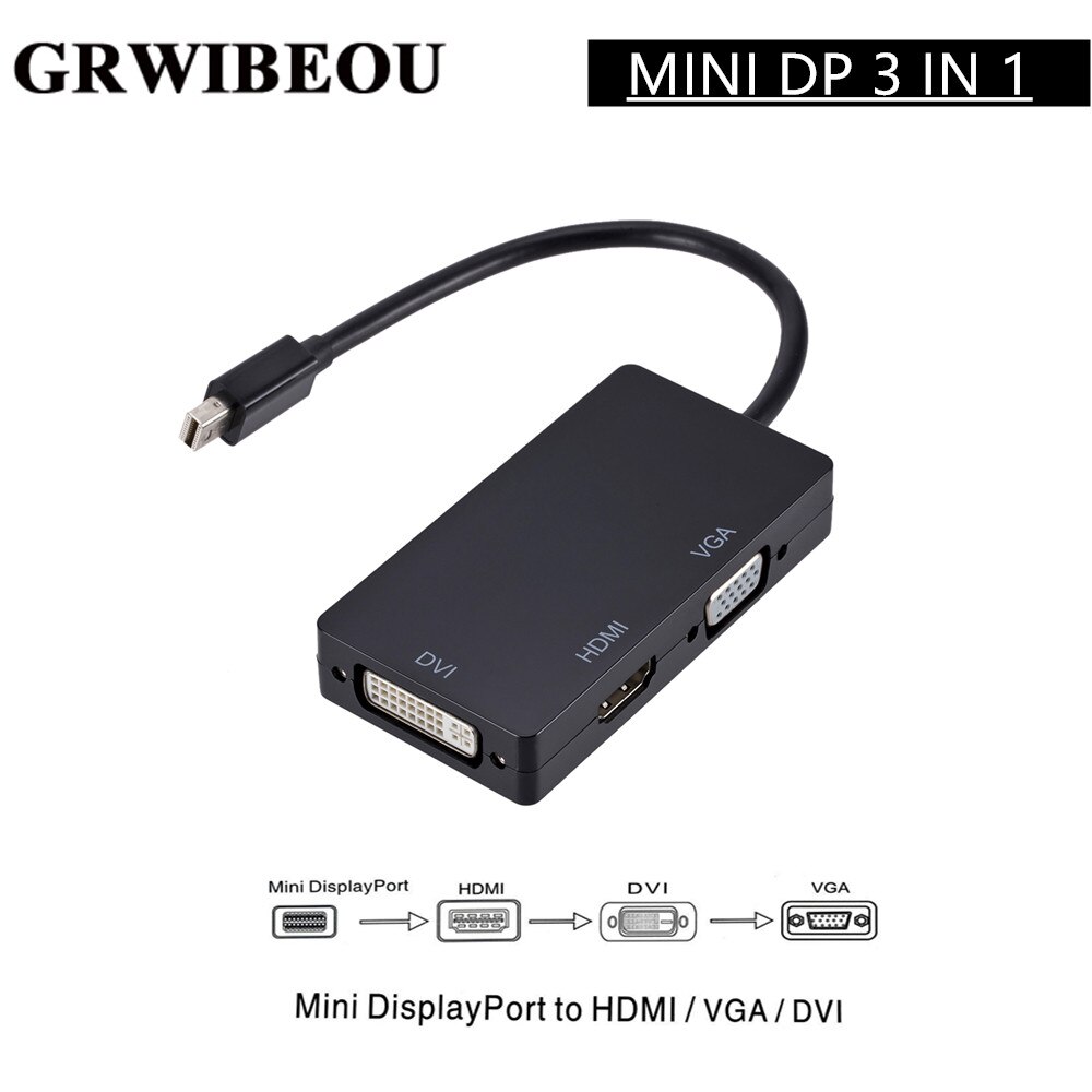 Grwibeou Zubehör Teile zu HDMI/DVI/VGA Display Port Digitale Kabel Adapter für Konverter Kabel Für Apple MacBook luft Pro MDP