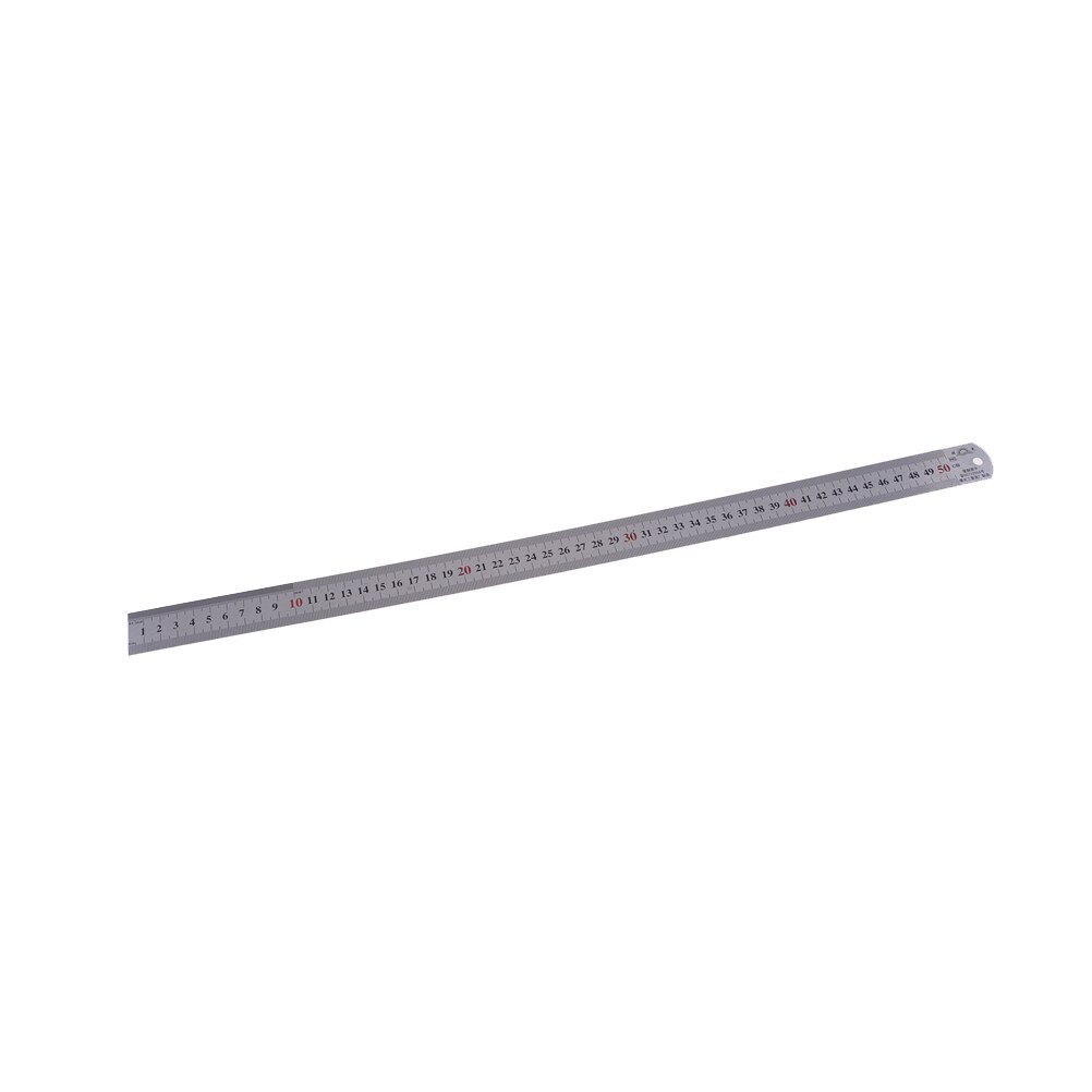 50cm 20inch Stainless Steel Metal Straight Ruler Precision Double Sided Rulers