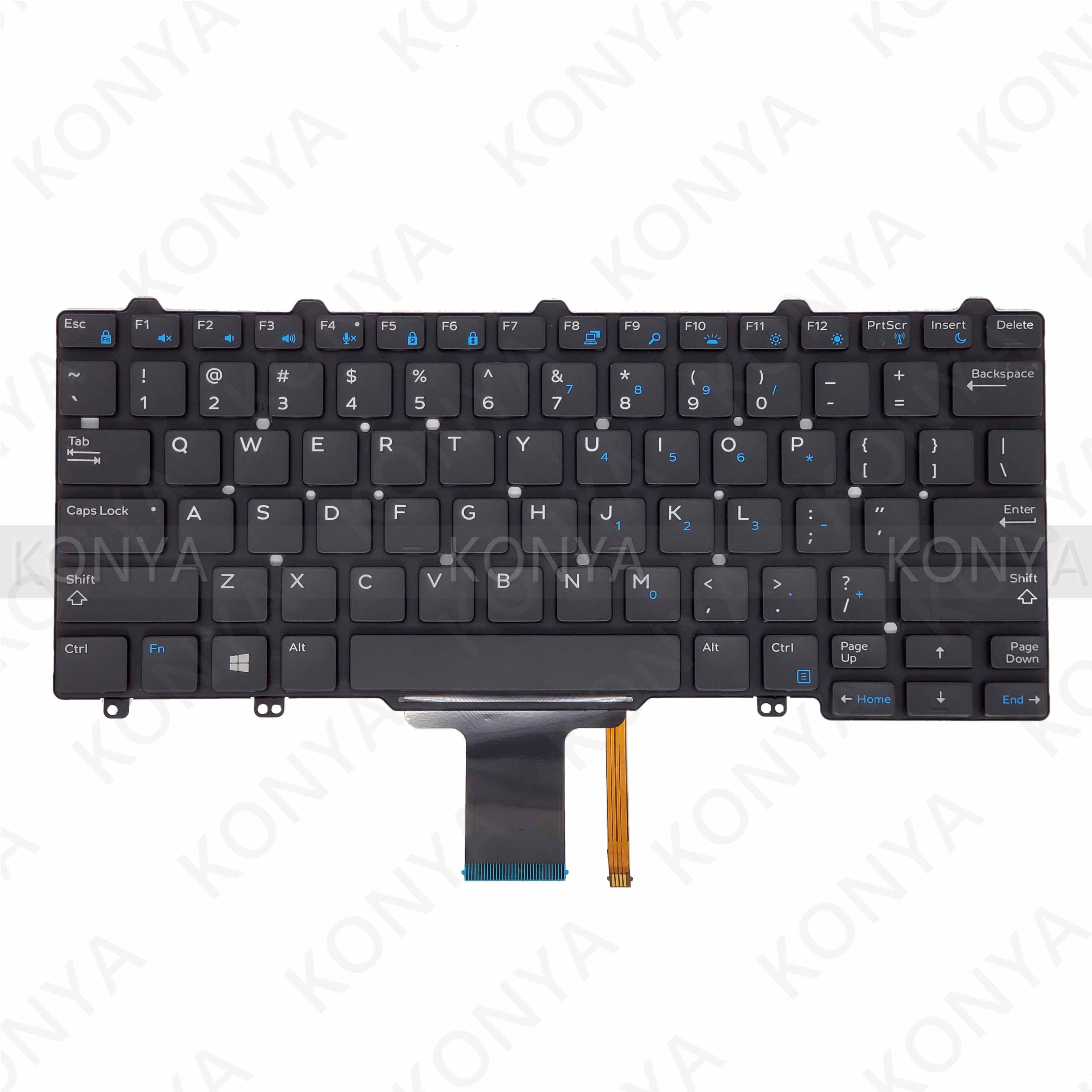 Original US Backlit Keyboard For Dell Latitude E5270 E7270 7275 XPS 12 9250 MJ8HY 0MJ8HY XCD5M 0XCD5M