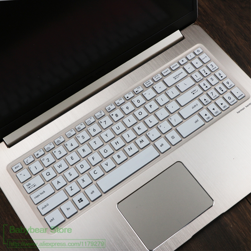 15.6 cal osłona klawiatury skórka ochronna do asusa VivoBook Pro 15 N580G N580GD N580VD N580 M580 NX580VD YX570ZD YX570ud YX570: white