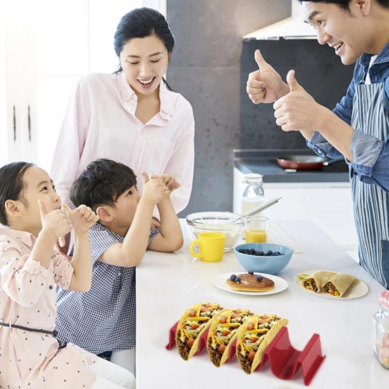 Taco Holder Mexican Pizza Roll Shelf Burrito Potato Chips Rack Shells Taco Rack Tableware Pancake Stand