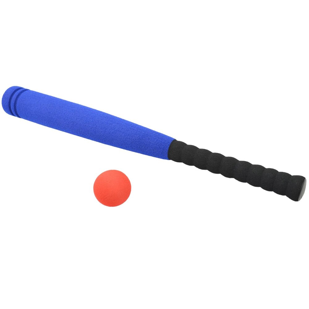 Batte de Baseball avec balle pour enfants, Kit de Baseball d'extérieur, jeu de sport sûr (couleur bleue, balle aléatoire)