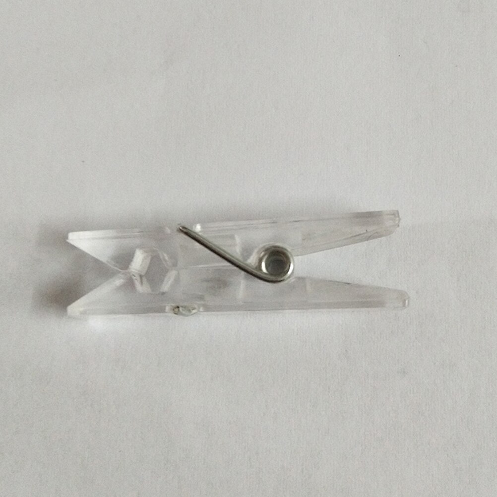 50pcs Spring Hanging Clips Clamps Plastic Clothes Line Clips Mini Paper Photos Clip Clothespins