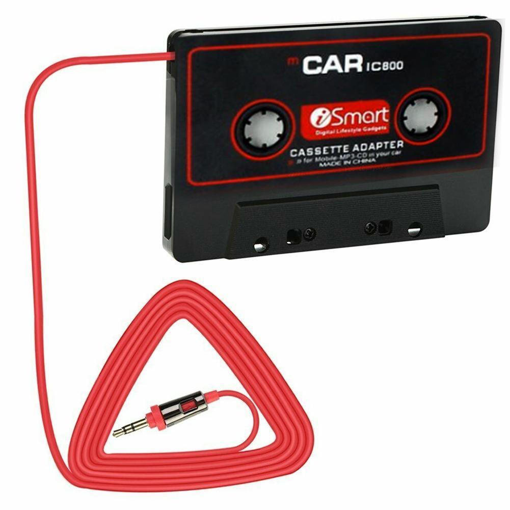 Adaptador de cinta de Cassette para coche, convertidor de reproductor Mp3 para iPod, iPhone, MP3, Cable auxiliar, reproductor de CD, enchufe Jack de 3,5mm