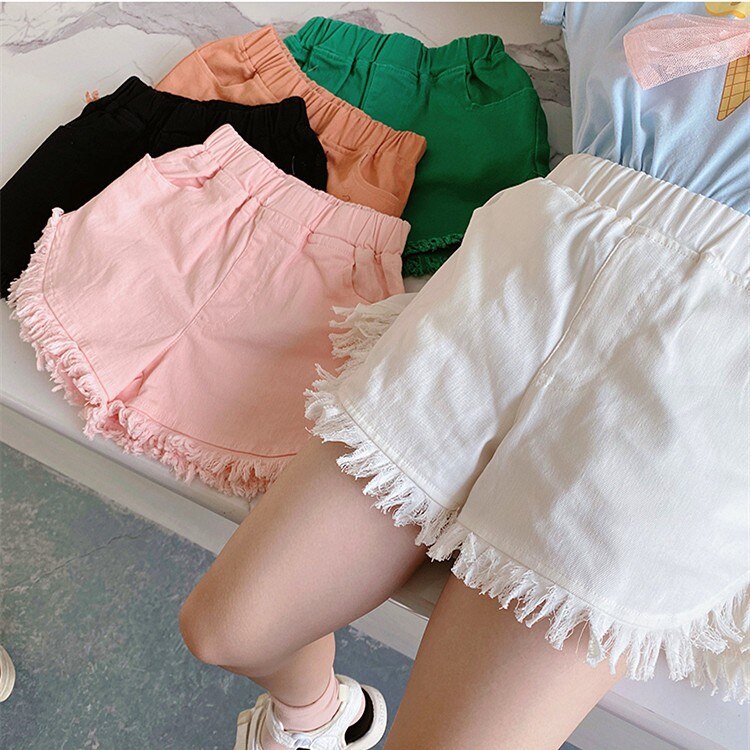Bébé fille été Shorts filles coton jean rose Denim pantalon court pour filles enfants enfants pantalons bas enfant en bas âge