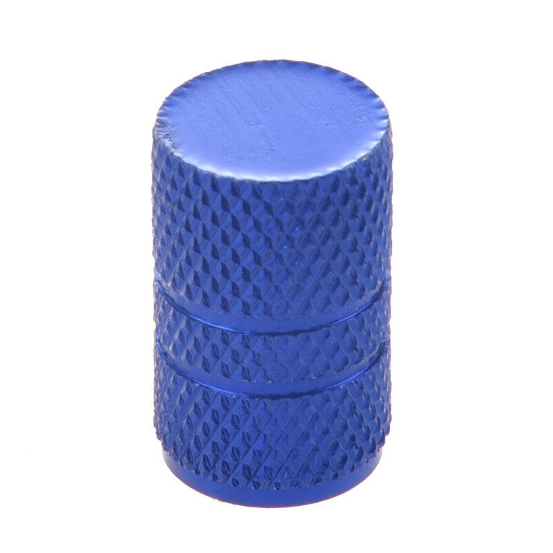 4 PCS Metal Car Auto Tire Valve Stem Covers Caps Blue