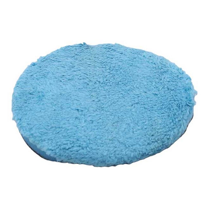 Poler selvklæbende skive vinkelsliber poler polering pad flocking sandpapir bakke svamp kit pude voks beskyttende pude: Blå -4 tommer