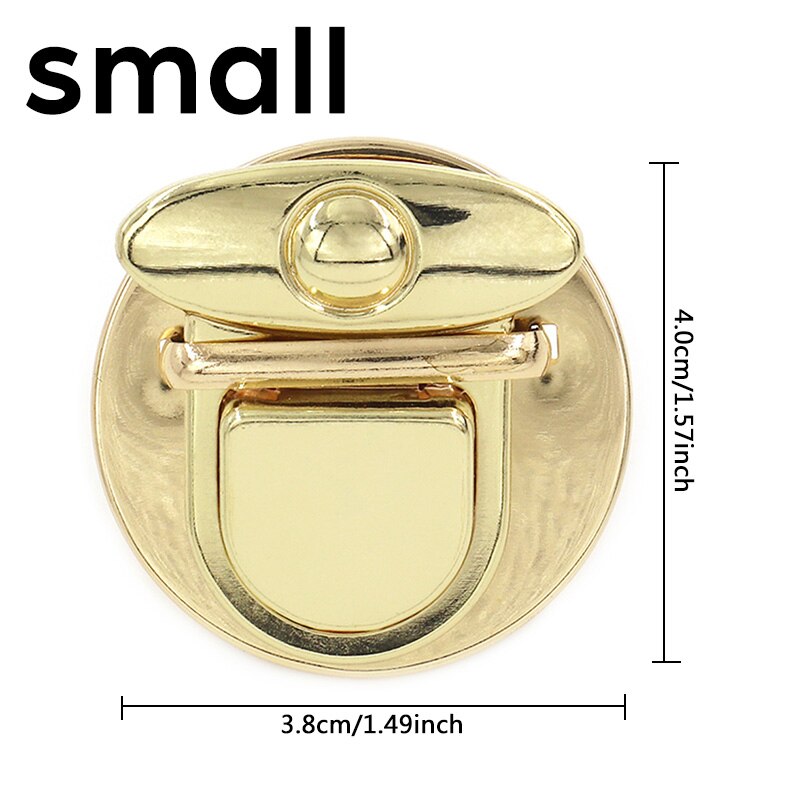 Leather craftsmanship shoulder bag metal accessories handbag DIY bag hardware accessories flip lock sewing accessories: Style E