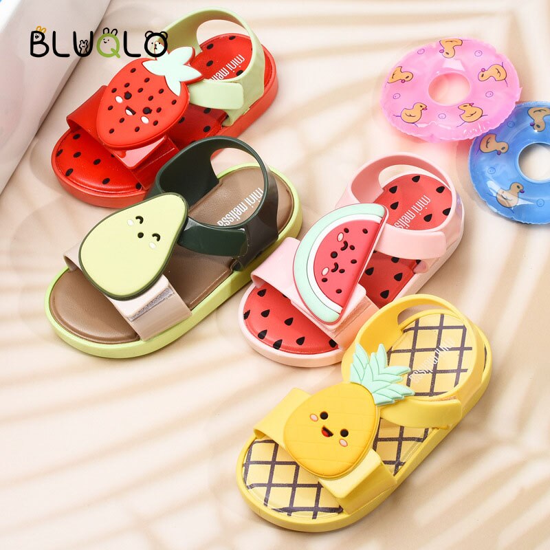 sommer freundlicher Sandalen Ananas Obst Baby Avocado Mädchen Schuhe Für freundlicher Mädchen Sandalen Baby Kleinkind Weiche Nicht-Unterhose Sandalen
