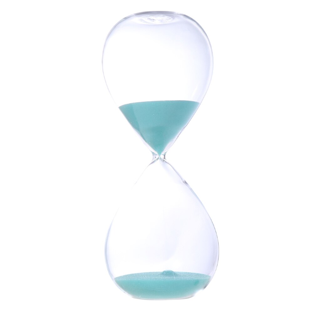 Sand Clock Timer Transparent Glass Sand Clock Modern Sand Clock Timer Sand Clock (Champagne): Sky blue