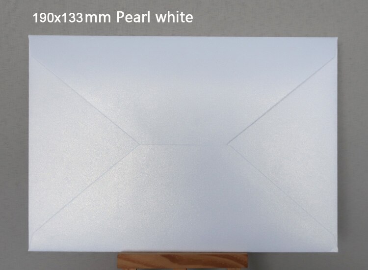 50 stk perlefarvede konvolut invitationskonvolut: Hvid