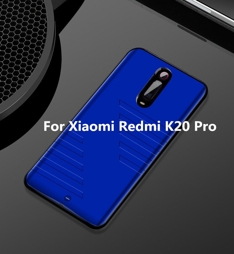 Acculader Gevallen Voor Xiaomi Mi 9 Pro Power Bank Case 6800Mah Externe Batterij Opladen Case Voor Xiaomi Redmi k20 Powerbank: Blue For K20 Pro