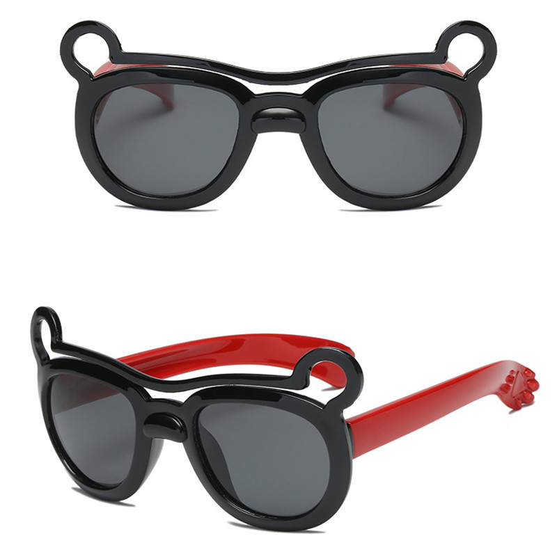 OLOEY Cute Bear Polarized Kids Sunglasses Boys Girls Baby Infant Soft Frame Sun Glasses Eyewear Children Shades UV400 Gafas: 6