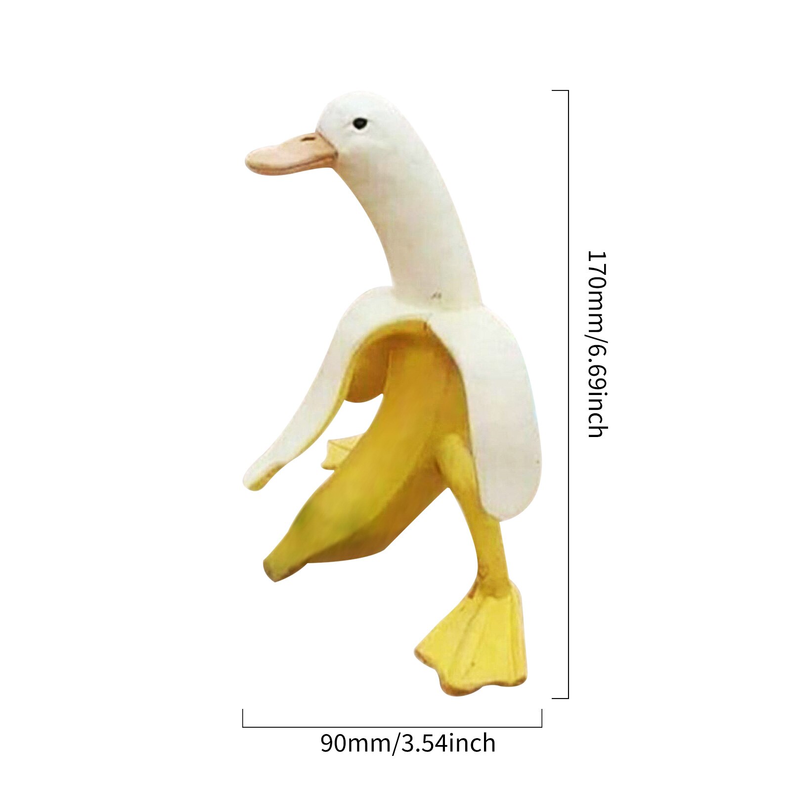 Banana Duck Garden Decoration Sculptures Yard Garden Decor Vintage Ornament Home Statues Decoration Accessories: Default Title