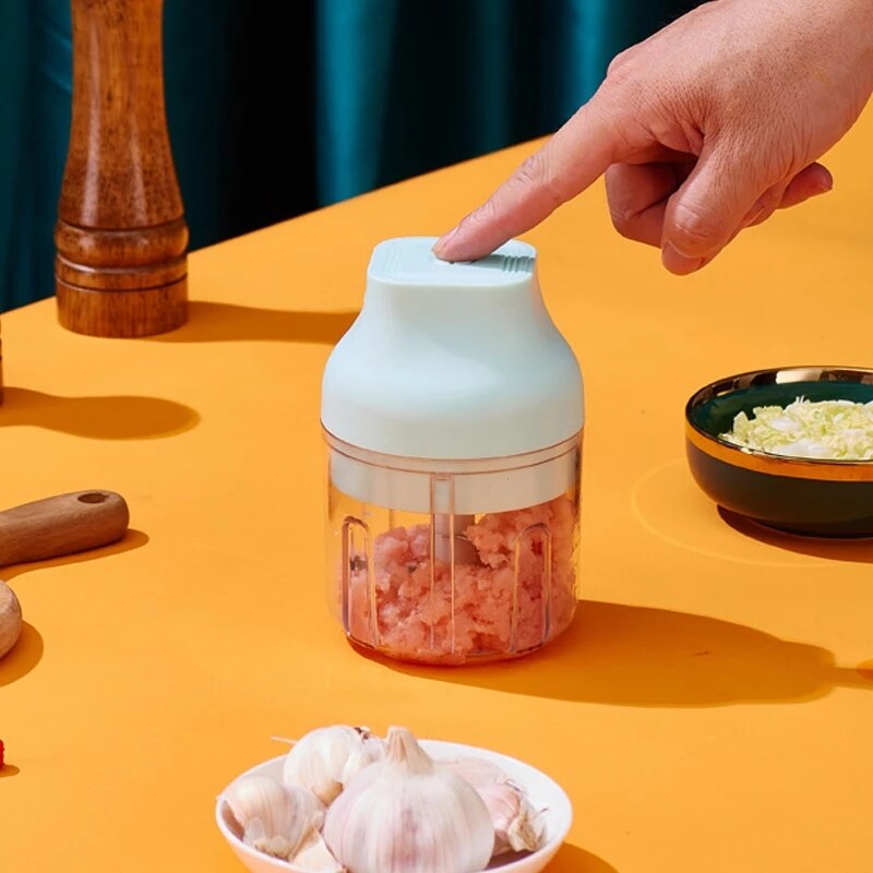 USB Kitchen Grinder Cordless Chopper Meat Grinder Kitchen Cutter Mini Electric Vegetable Garlic Crusher Mixer kitchen
