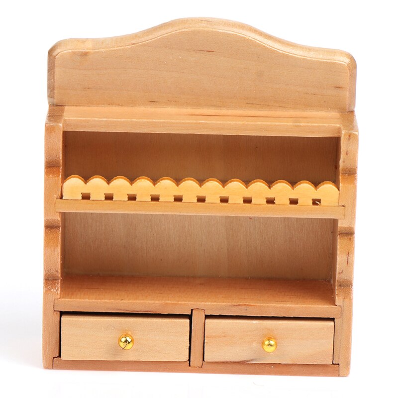 Vendita calda 1/12 Casa Delle Bambole mini mobiletto in Legno A Parete Armadio di Stoccaggio Scaffale Bambola Decorazione