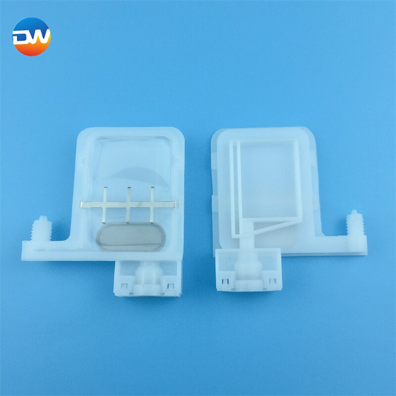 10 sztuk Dewei przezroczysty biały UV DX5 duży tłumik atramentu do głowicy drukującej DX5 XP600 TX800 Galaxy Allwin Xuli filtr wywrotka atramentu: White 4x3mm 1sheet