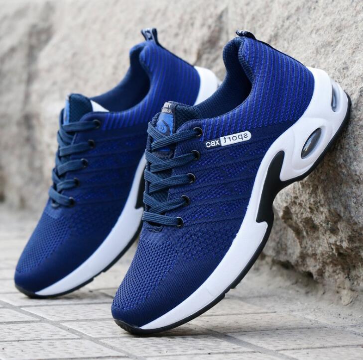 Klassiske sko herre sneakers sommer mesh åndbare wedges sneakers til mænd plus størrelse 39-44