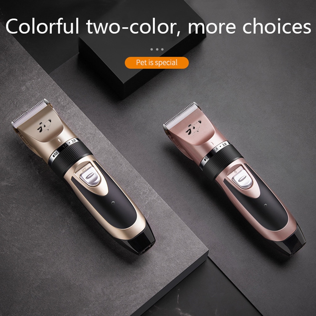 dog grooming Pet Metal Hair Clipper Electric Cordless Hair Grooming Home Haircut триммер для собак