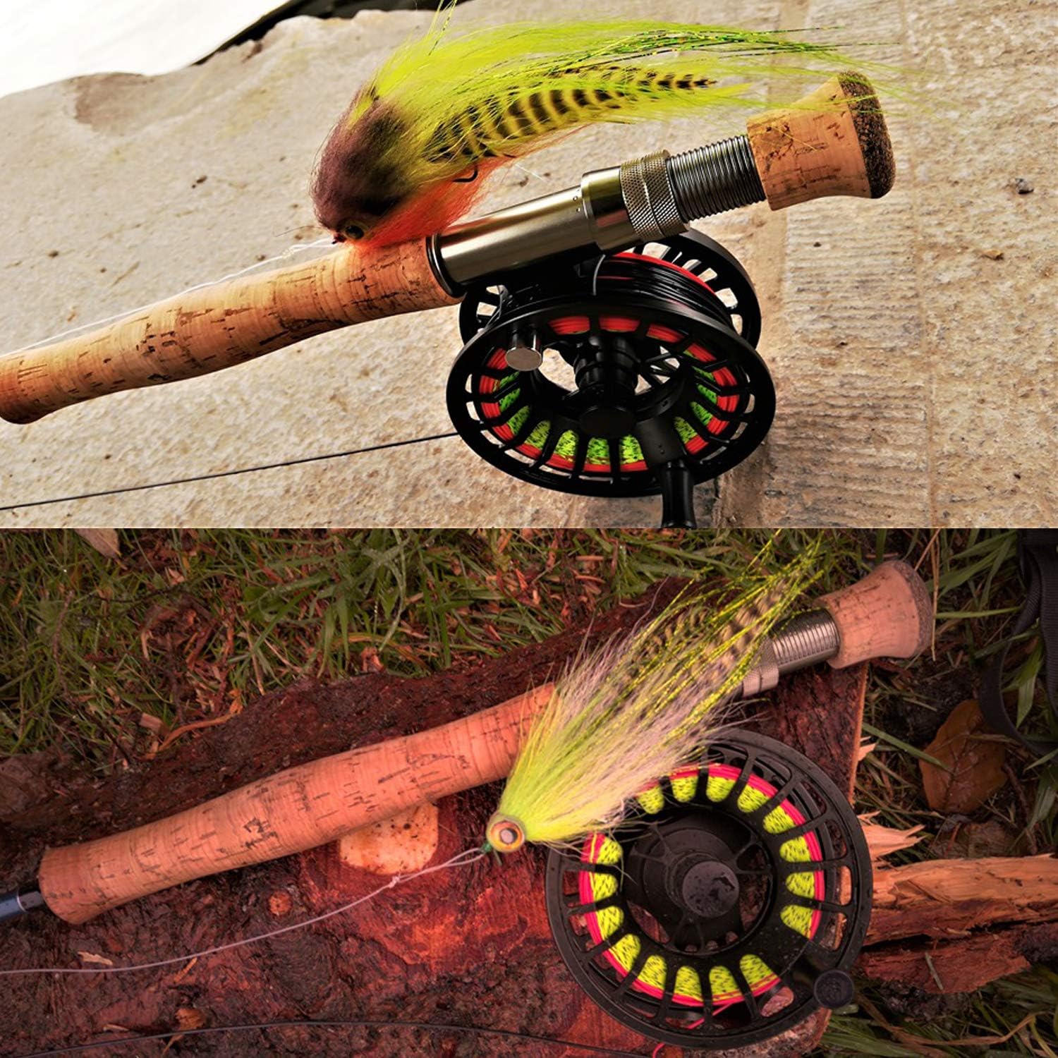 Aventik 100FT Sinking Tip Floating Line Fly Fishing Line 3-6 IPS WF4-8F/FS with 2pcs Welded Loop with Braided Core