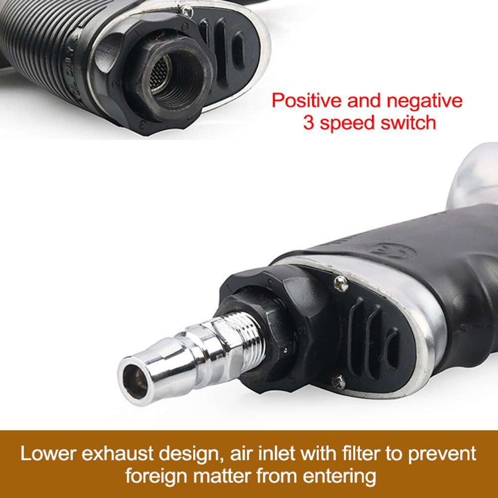 3/8inch Air Mini Eletronic Drill Pneumatic Reversible 1800RPM Speed Air Hand Drill Handheld Multipurpose Power Tool