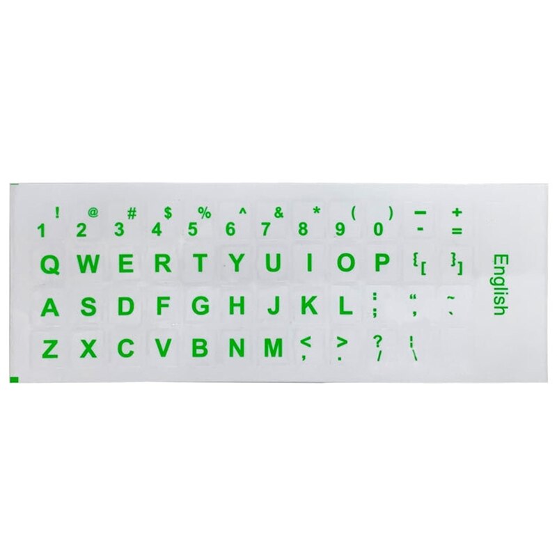 18x6.5cm Keyboard Layout Sticker English Letters Proetcion Film for Keypads T84C: GN