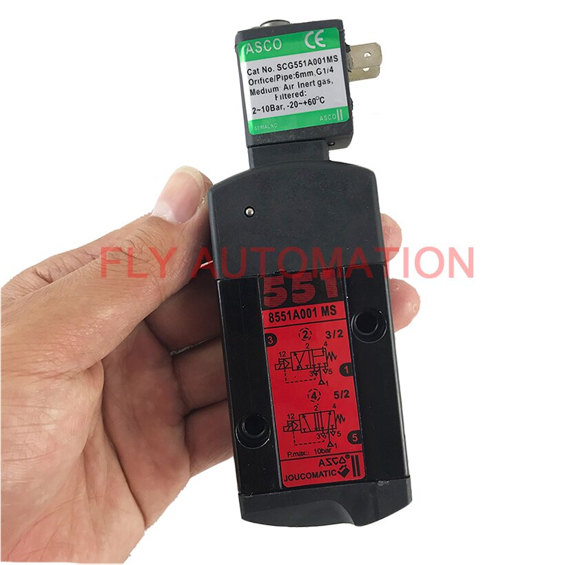 EF8551A001 8551A001 ASCO 8551 series 1/4" Aluminum Body Direct Acting Explosion Proof Solenoid Valve