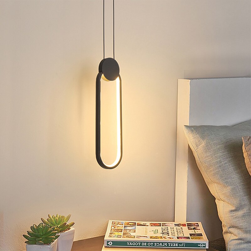Moderne minimalistische led pandent verlichting geometrische esthetiek woonkamer slaapkamer eetkamer verlichting hanglampen