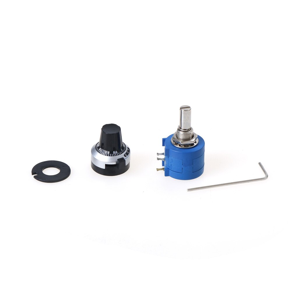 10 Ring Adjustable Resistor + Turns Counting Dial Rotary Knob 3590S-2-103L 3590S 10K Ohm Precision Multiturn Potentiometer